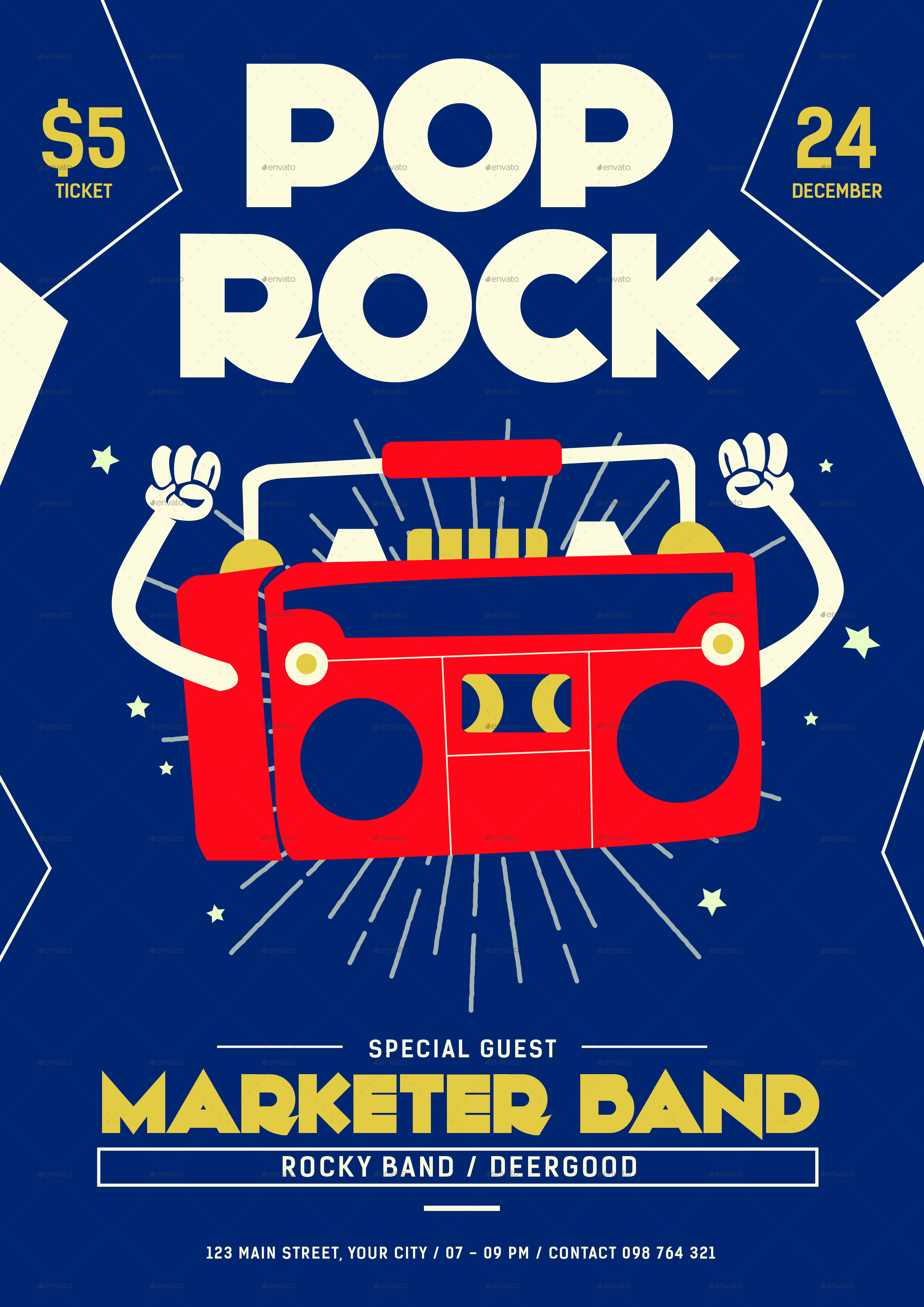 Pop Rock Flyer by tokosatsu GraphicRiver